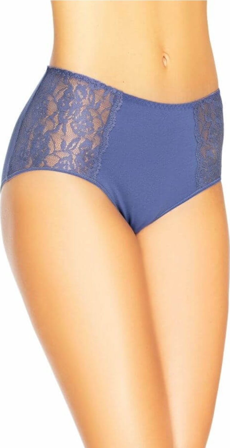 Teyli Majtki Bawełniane Wysokie Loren granatowe XL Granatowy