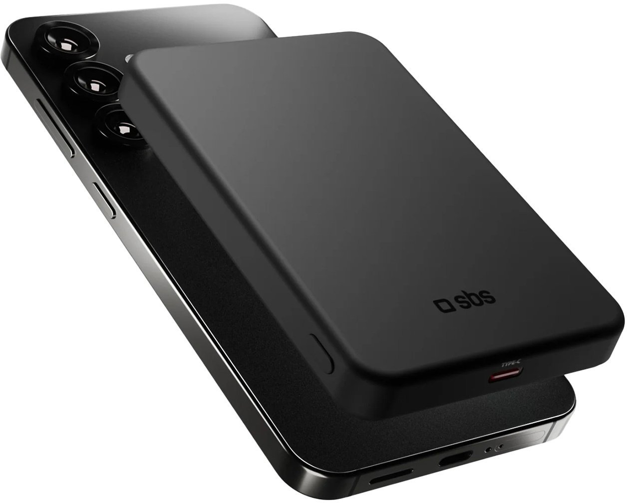 Powerbank SBS Mag Power Qi2 5000 mAh kompatybilny z MagSafe - czarny