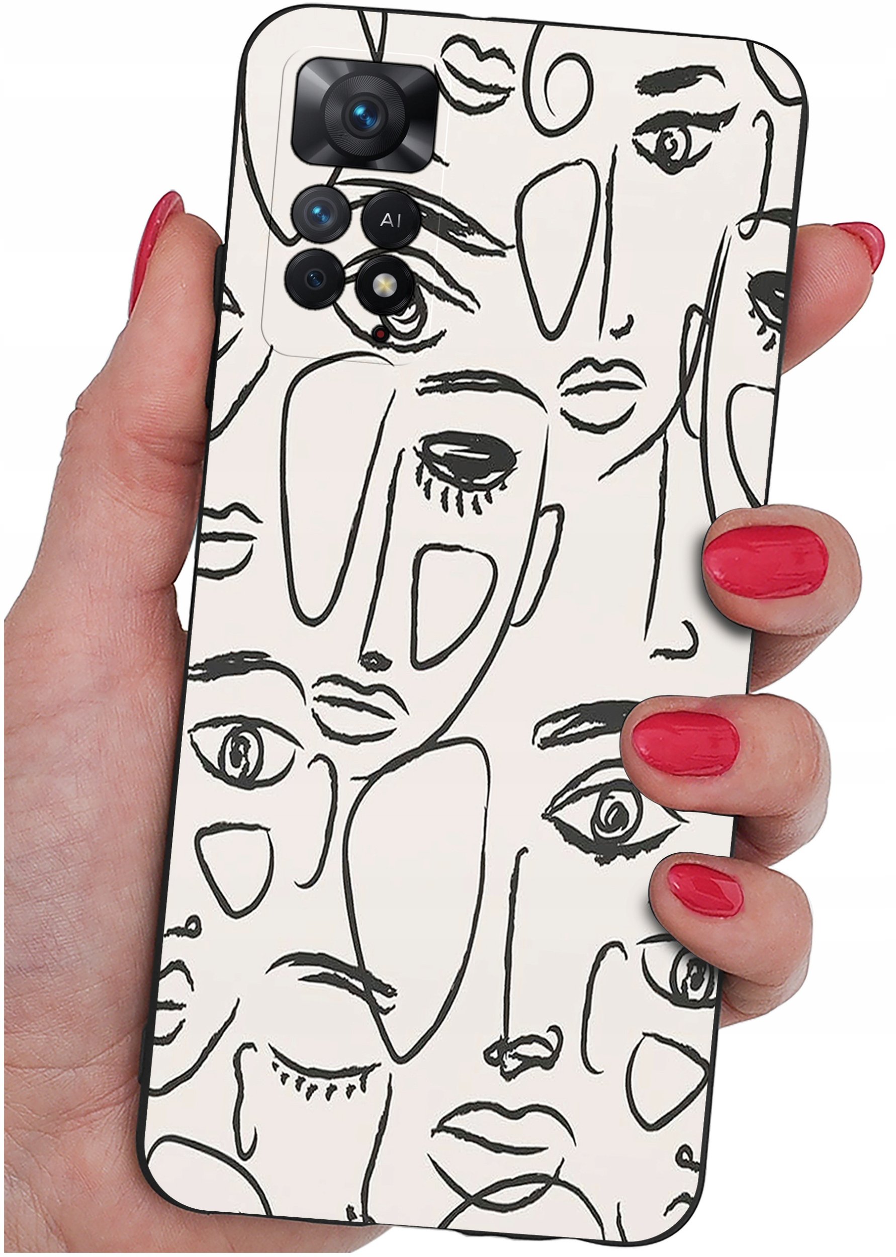 ETUI do Xiaomi Redmi Note 11 Pro | WZORY | SILIKONOWE MATT CASE + SZKŁO 9H