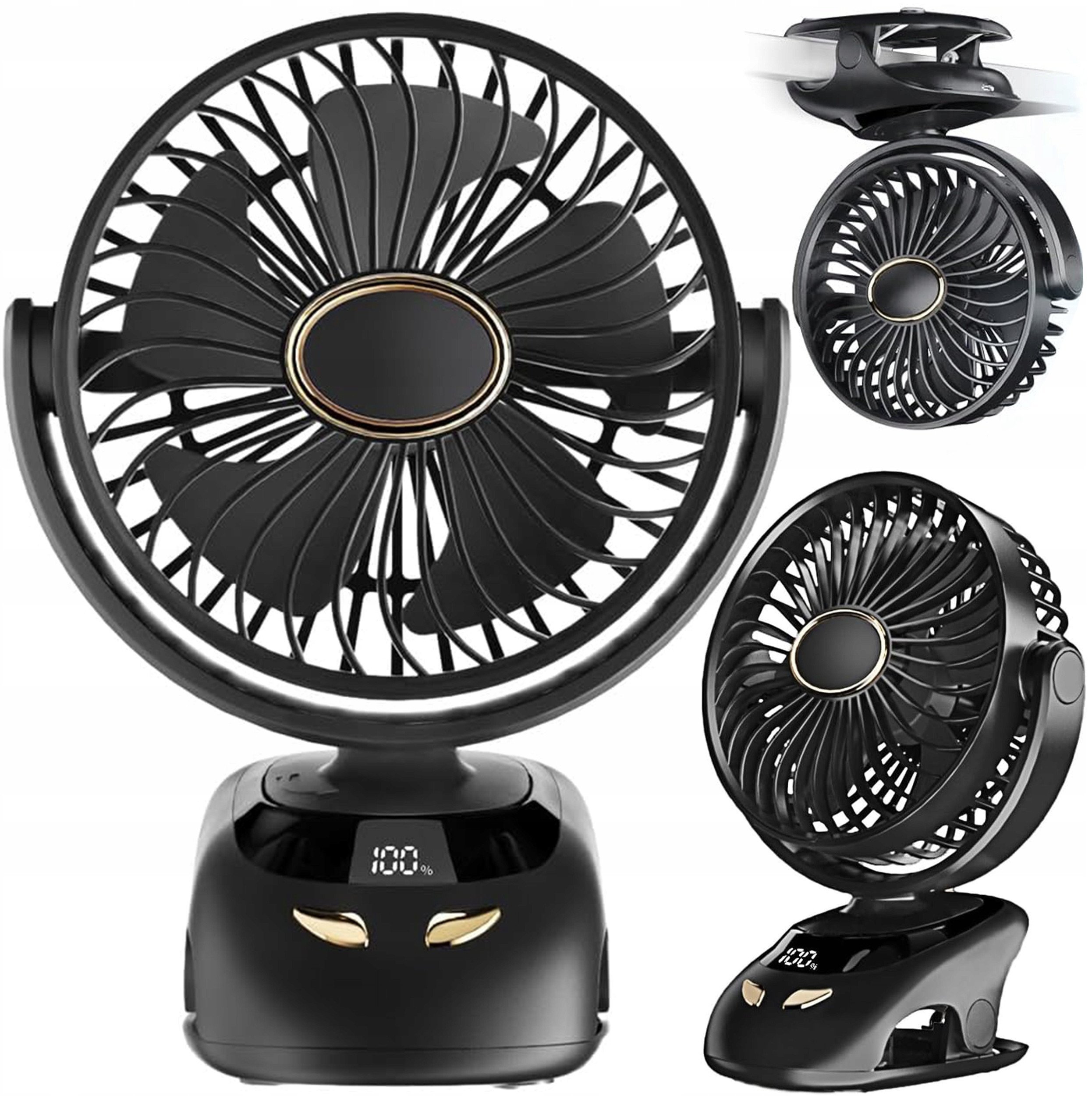 Q26A2 WENTYLATOR BIURKOWY Z KLIPSEM I PODSTAWĄ