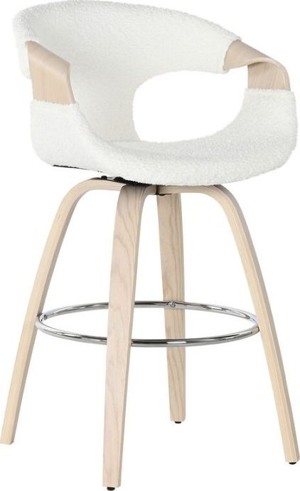 Home ESPRIT Taboret Home ESPRIT Biały Drewno 55,5 x 52,5 x 92,5 cm