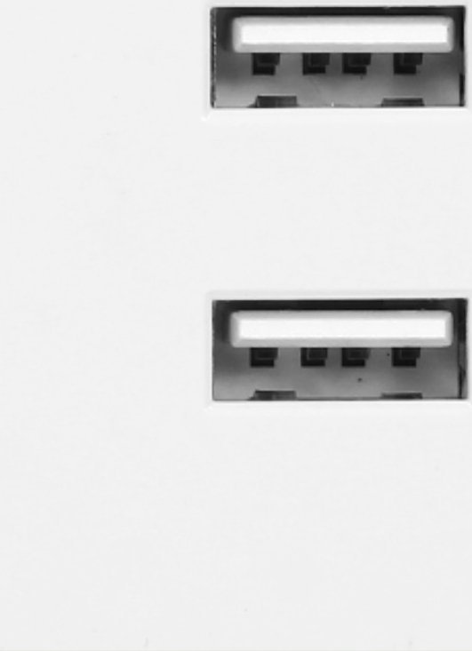 Orno NOEN USB x 2, podwójny port modułowy 45x45mm z ładowarką USB, 2,1A 5V DC, biały