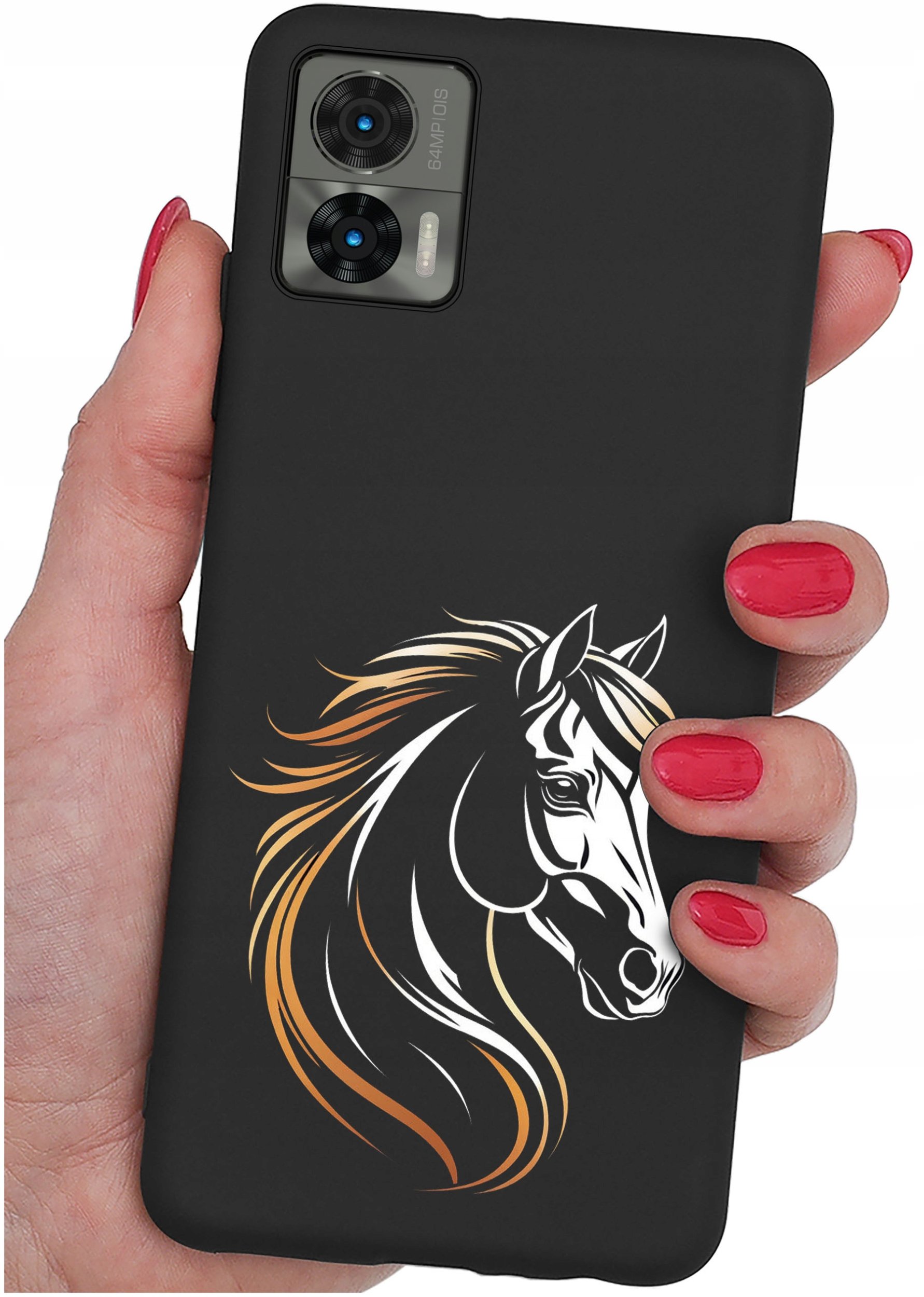 Etui do Motorola Moto Edge 30 Neo WZORY |SILIKONOWE MATT CASE + SZKŁO 9H