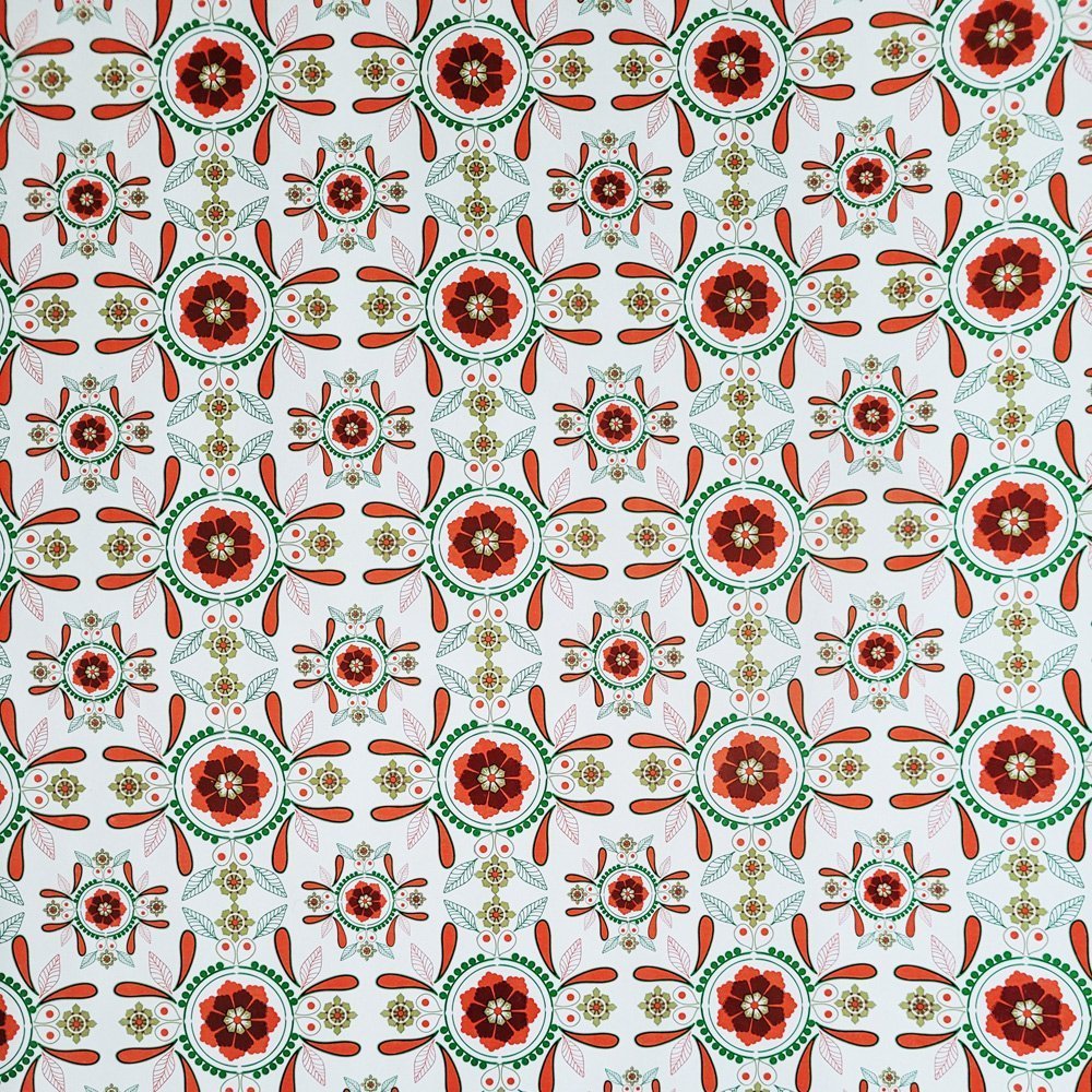 Fastima Papier biały kwiat do pakowania 57cmx2m 2m208