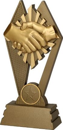 Figurka odlewana - uścisk dłoni RP3015