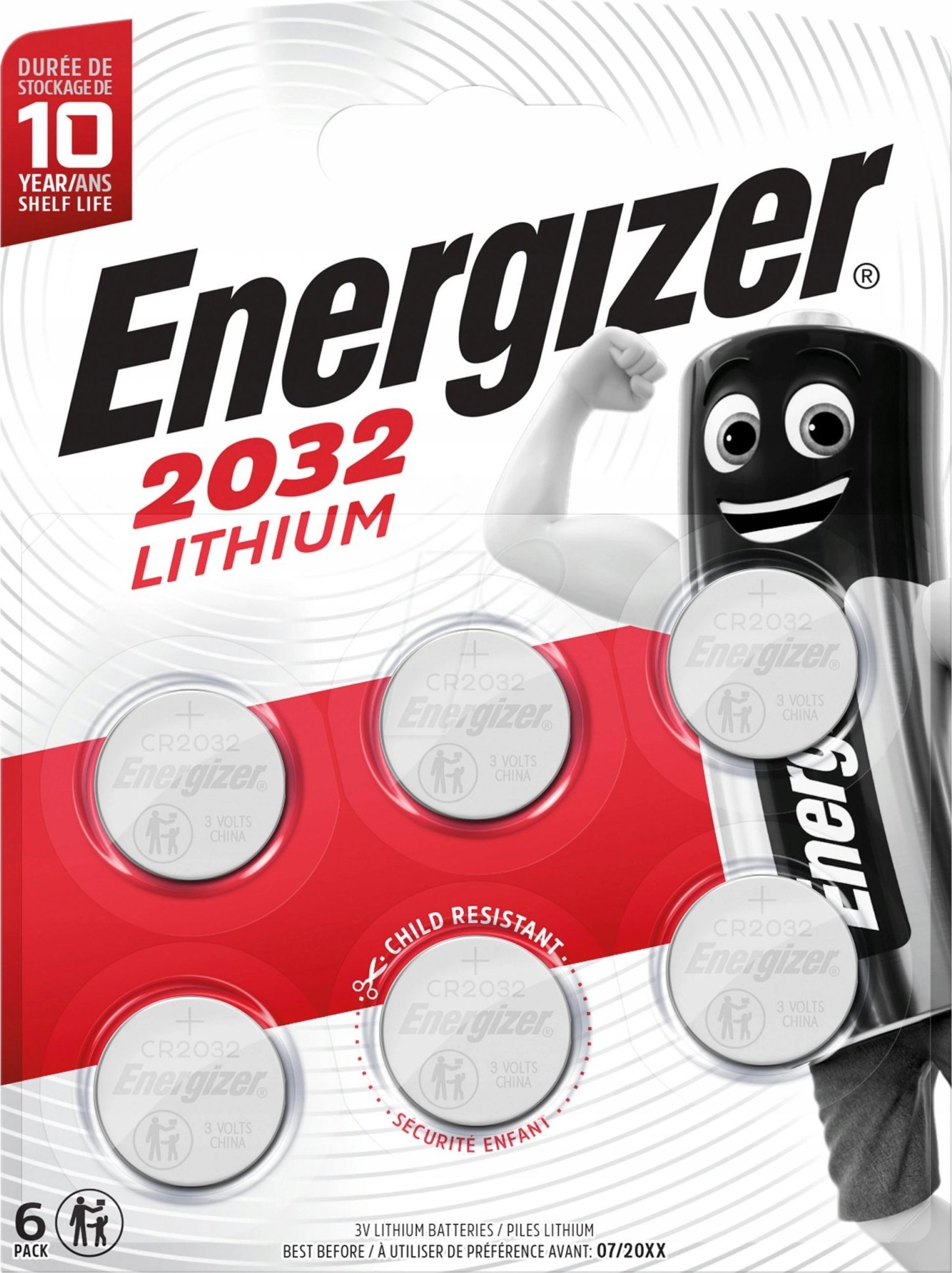 Energizer BATERIE ENERGIZER SPECJALISTYCZNE CR2032 6 SZTUK NEW