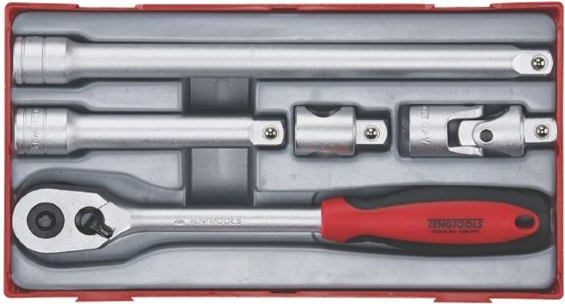 Teng Tools 5-elementowy Zestaw pokrętła zapadkowego 1/2″ TT1205 (03570108)