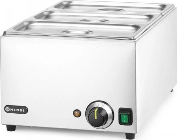 Hendi Bemar podgrzewacz do potraw 3x GN 1/3 100 mm z pokrywkami 1000 W