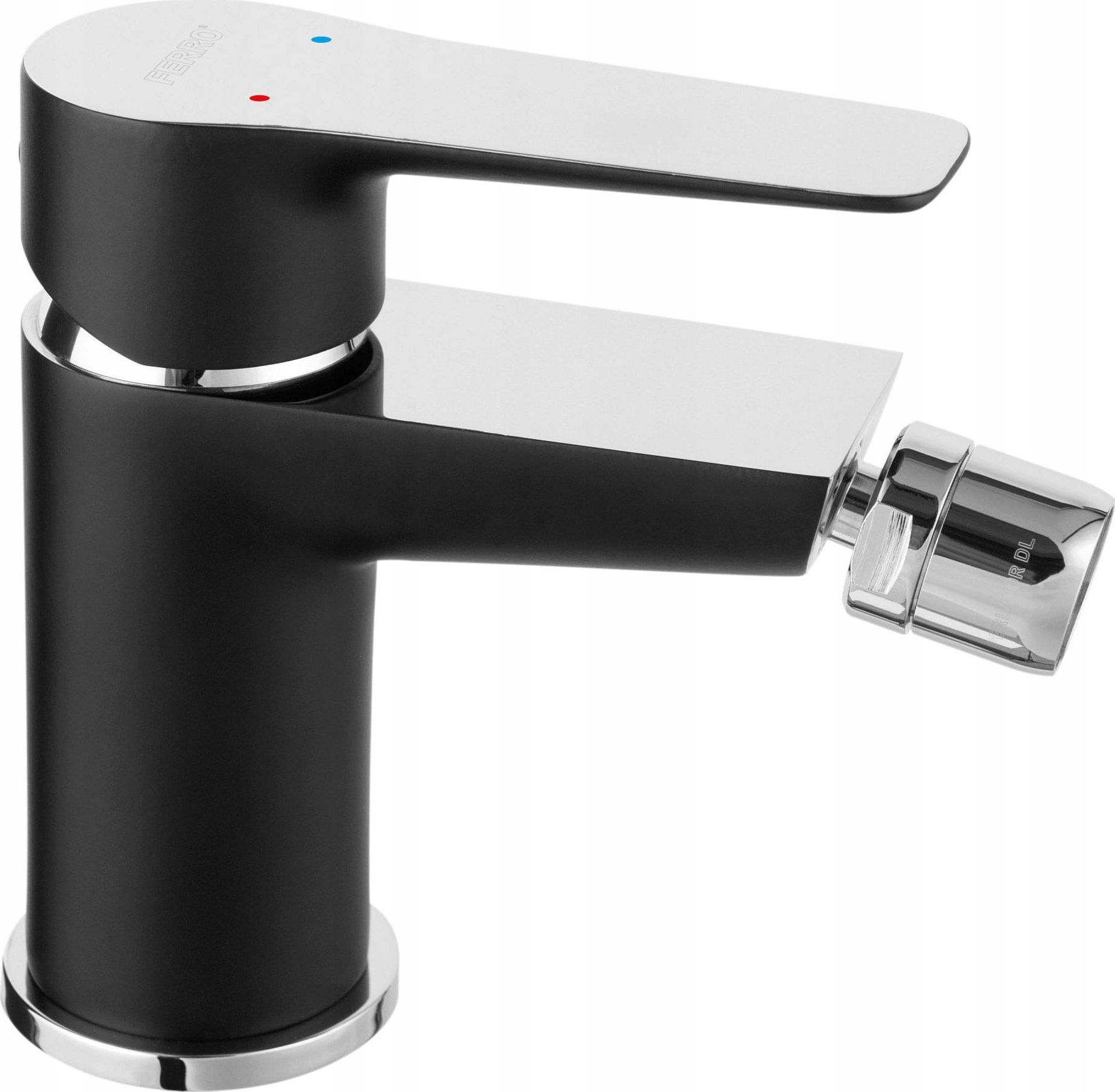 Bateria bidetowa Ferro ADORE BLACK/CHROME bateria bidetowa, czarny/chrom (w)