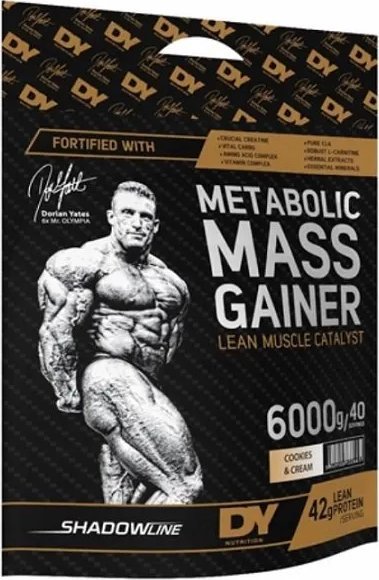 DORIAN YATES Dorian Yates - Metabolic Mass Gainer, Cookies & Cream, Proszek, 6000g