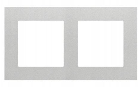 Simon 55 Ramka 2-krotna LINE Aluminium mat TR2/143