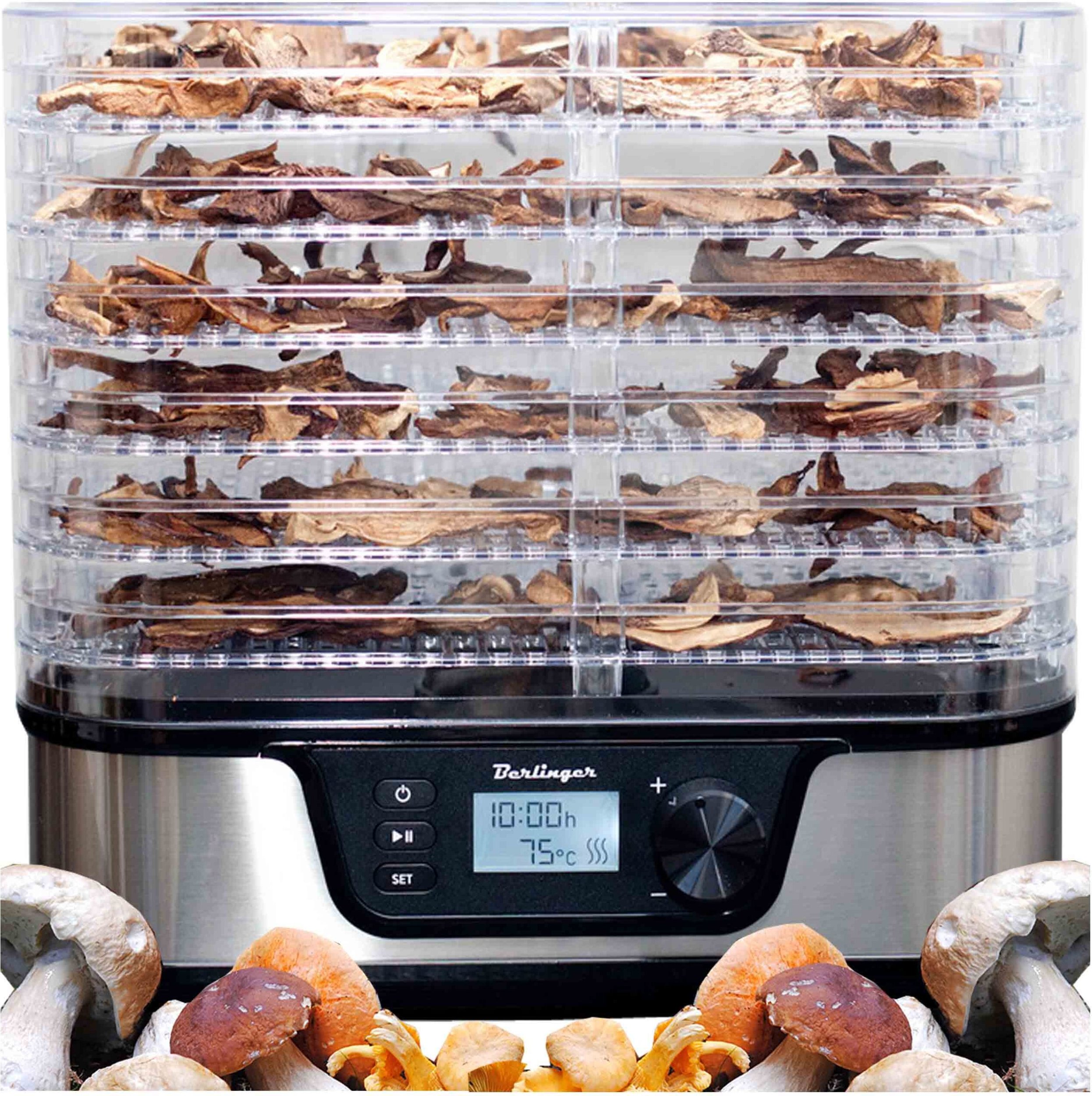 Suszarka Berlinger Suszarka do grzybów owoców | regulacja czasu i temperatury | 6 SIT