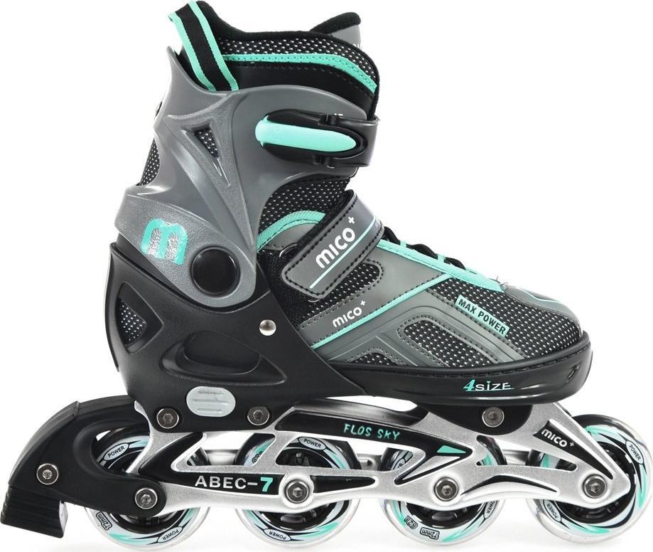 Rolki Mico Flos Sky z wymienną płozą regulowane czarne r. 40-43