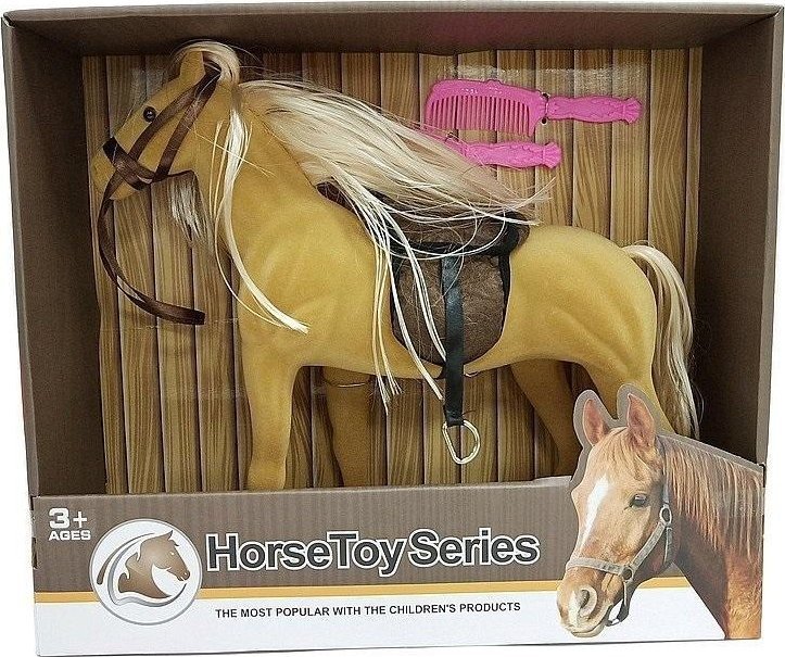 Ko? flokowany z grzyw? do czesania