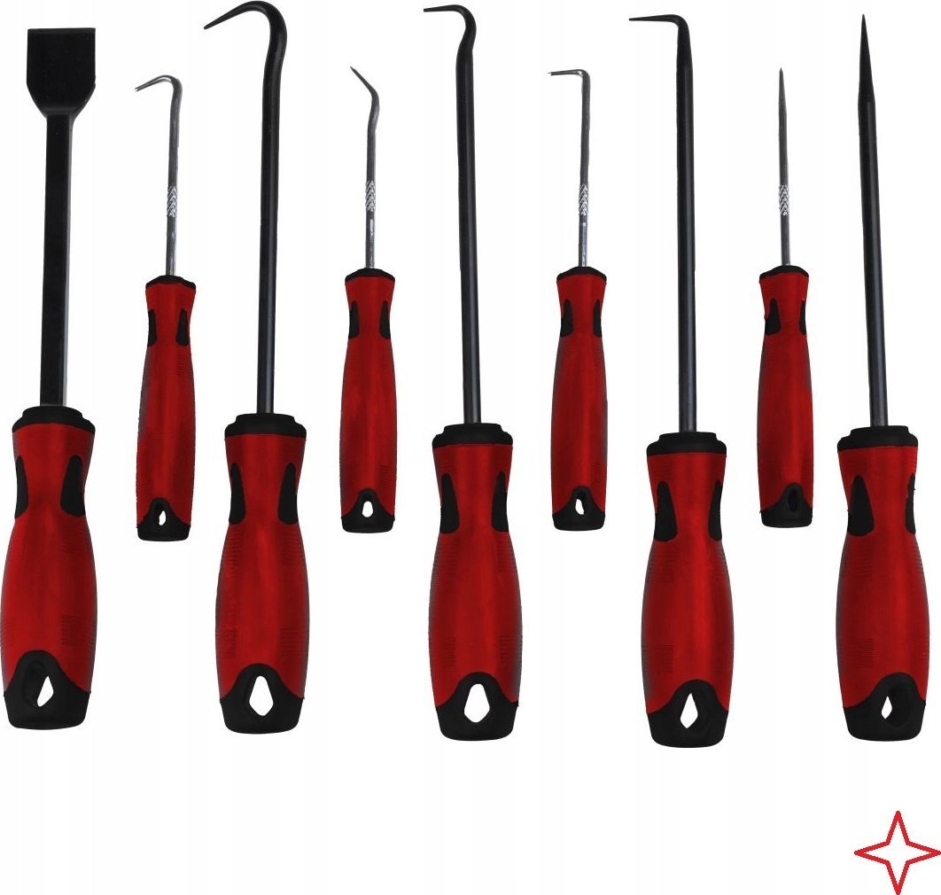 Dedra Haki z rękojeścią 9 szt zestaw 40Cr