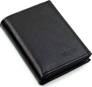 Solier Portfel męski skórzany SOLIER czarny