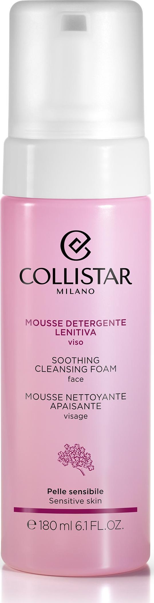Collistar Soothing Cleansing Foam Pianka oczyszczająca 180ml