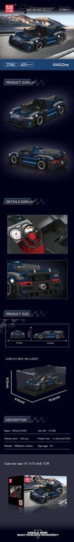 Zestaw Klocków Pojazd Sportowe Czarny 405el. EDUKAMP