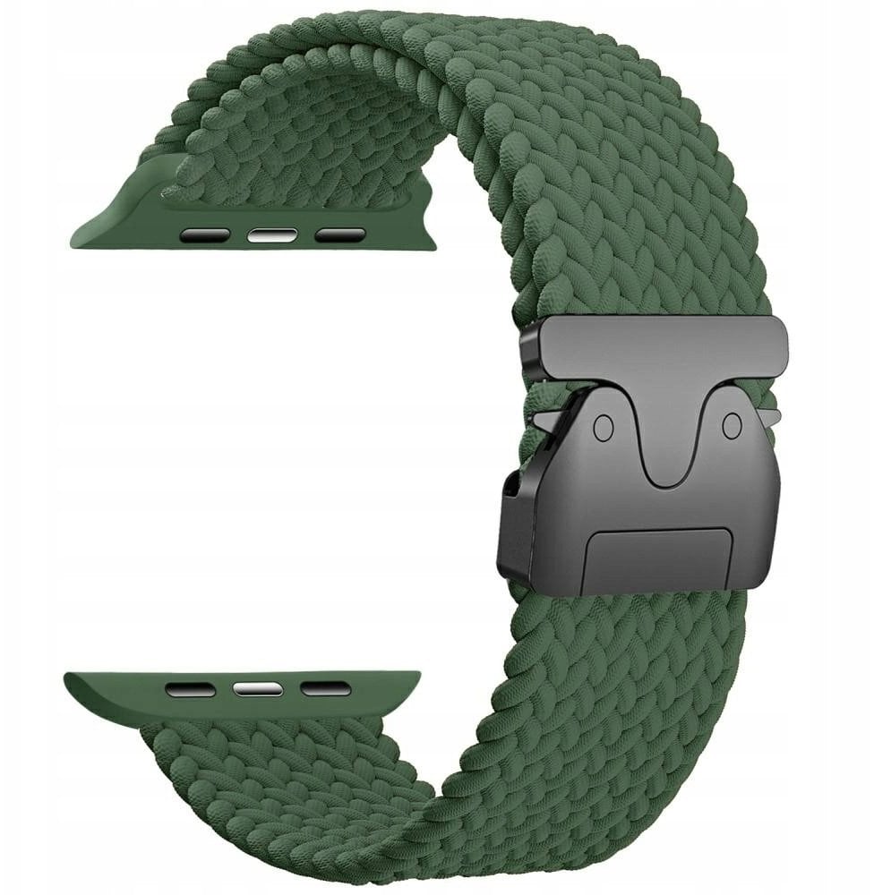 Pasek Beline Woven Nylon Parachute do Apple Watch 38/40/41mm oliwkowy