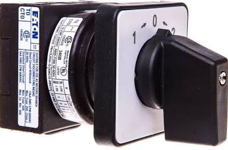 Eaton Przełącznik krzywkowy 1-0-2 1P 20A do wbudowania z samopowrotem do pozycji 0 (019863)