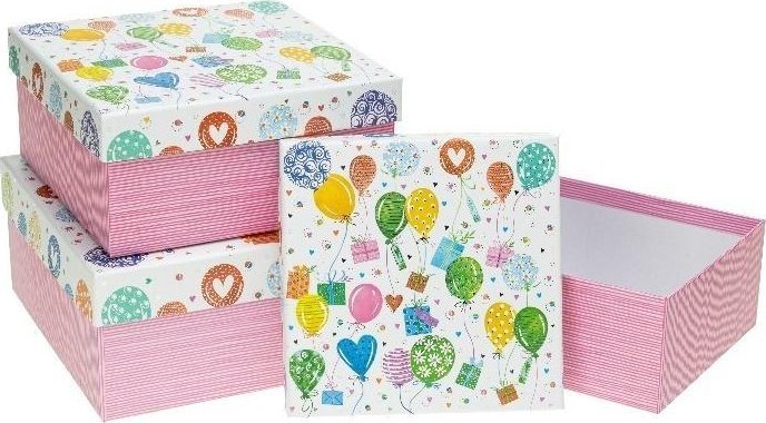 Rozette Pudełko prezentowe dziecięce 3szt balony