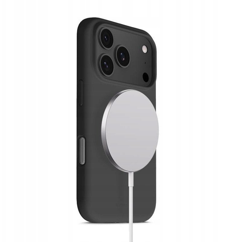 Crong Color Cover Magnetic - Etui MagSafe iPhone 17 Pro (czarny)
