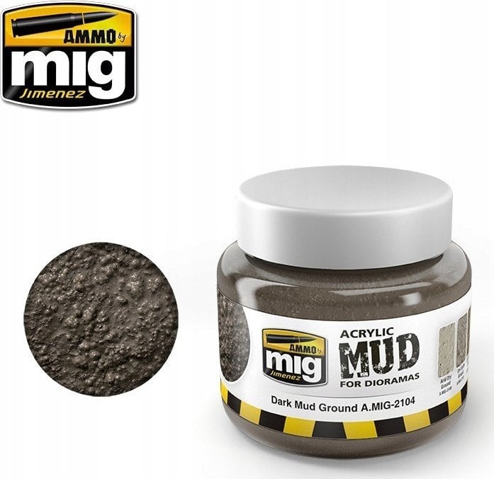 Vallejo Ammo: Acrylic Mud for Dioramas - Dark Mud Ground (250 ml)