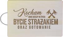 Deska do krojenia Koszulkowy z rączką drewniana