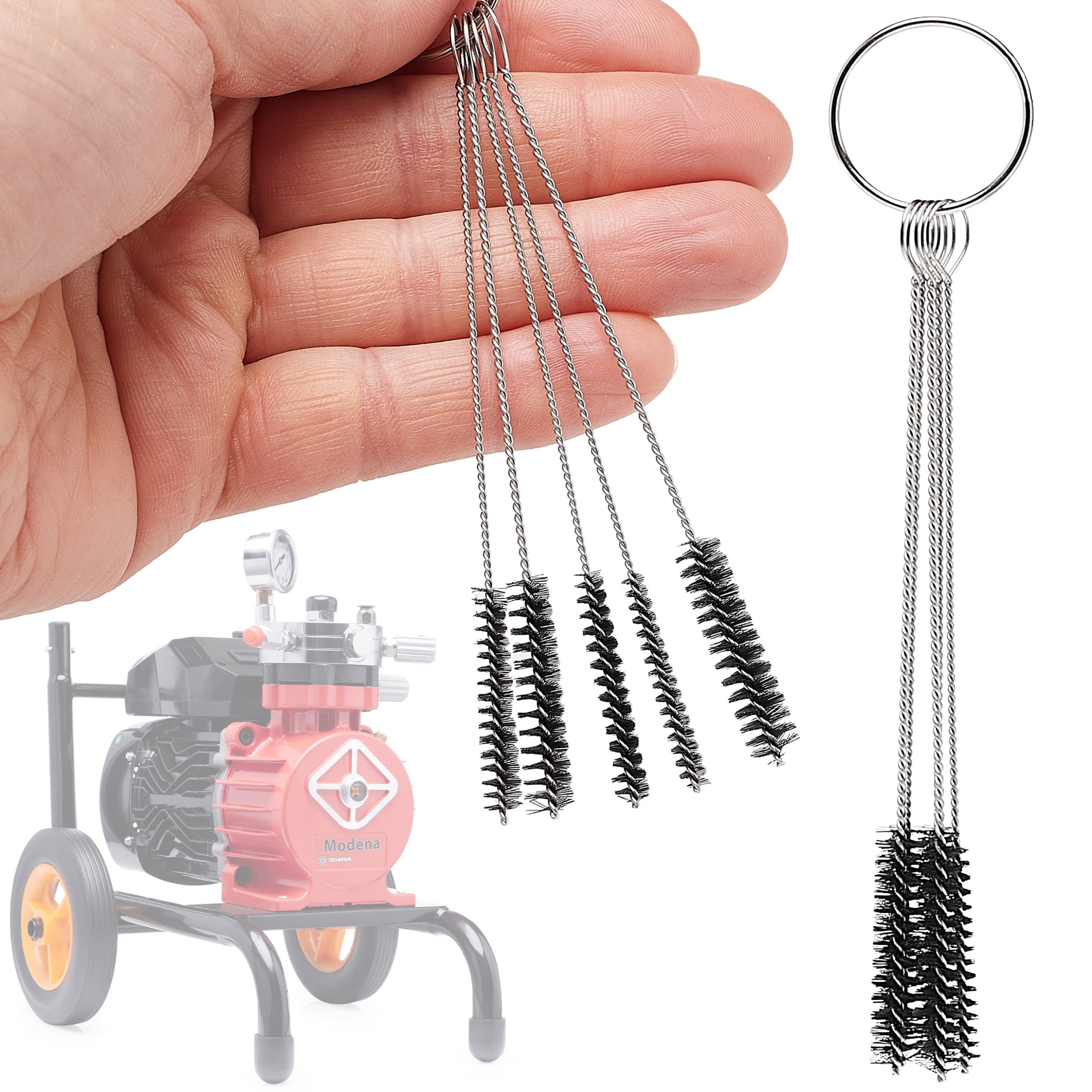 Szczotki Szczoteczki Zestaw Czyszczący do czyszczenia Pistoletu Malarskiego