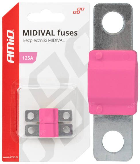 Bezpieczniki samochodowe midival mta 2 szt. 125a amio-03480