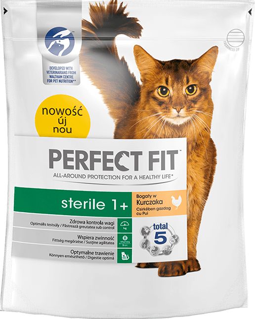 Perfect Fit Perfect Fit Kot Sterile 1+ Bogaty W Kurczaka 750g