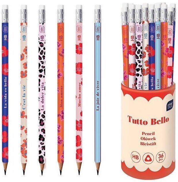 Ołówek z gumką HB Tutto Bello (36szt)
