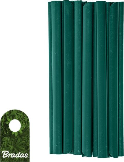 Bradas 20 szt Klipsy do taśm ogrodzeniowych Zaczep montażowy Zielony Bradas 5984