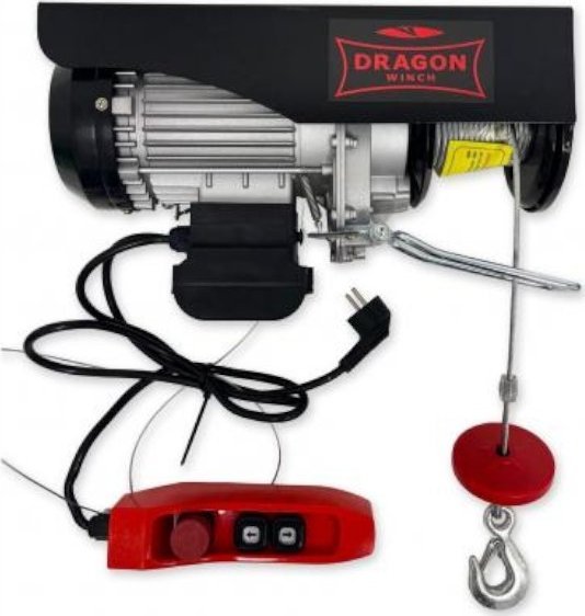 Wciągarka warsztatowa, elektryczna DWI HD 230V 12 m nośność 300/600 kg (pilot bezprzewodowy)