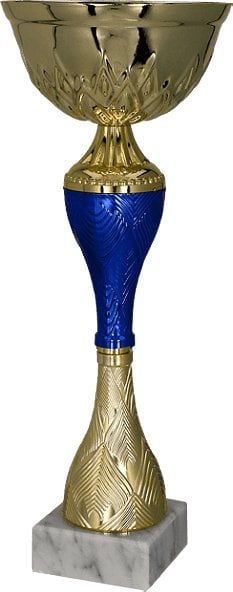 Victoria Sport Puchar metalowy złoto-niebieski