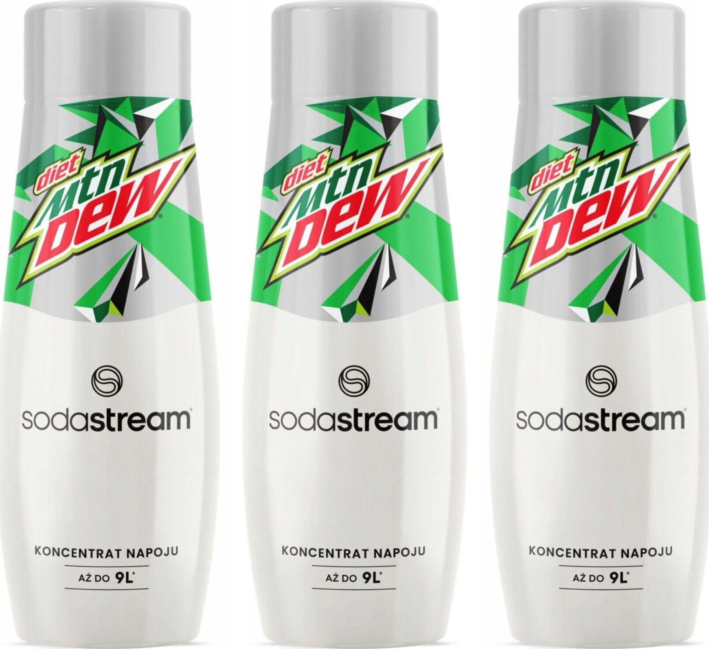 SODASTREAM Mountain Dew Diet zestaw syropów do saturatora 3 szt. x 440 ml