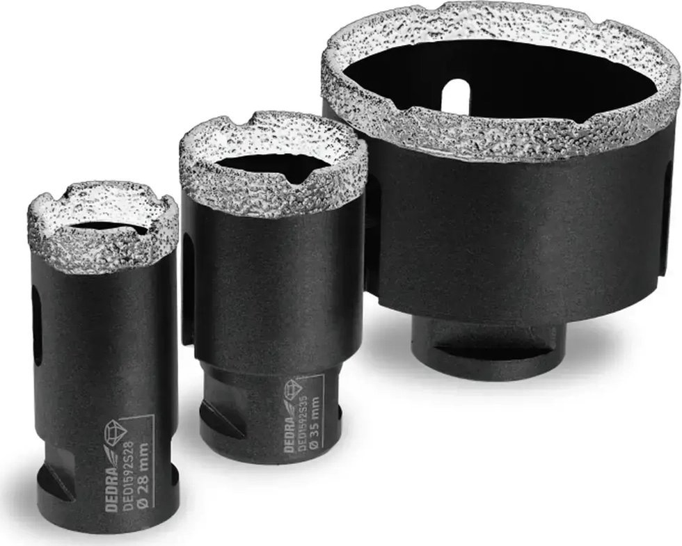 Dedra Zestaw koronek diamentowych VB 3szt. 28,35,68mm