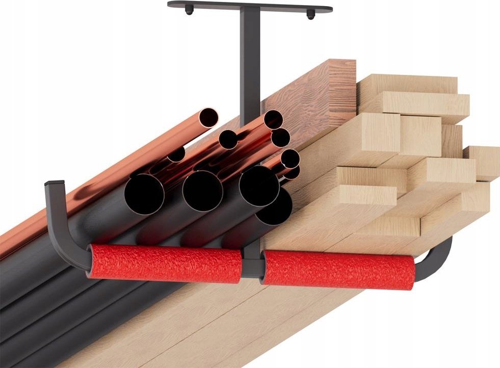 UCHWYT SUFITOWY NA DRABINĘ REGAŁ KAJAK ROWER RURY