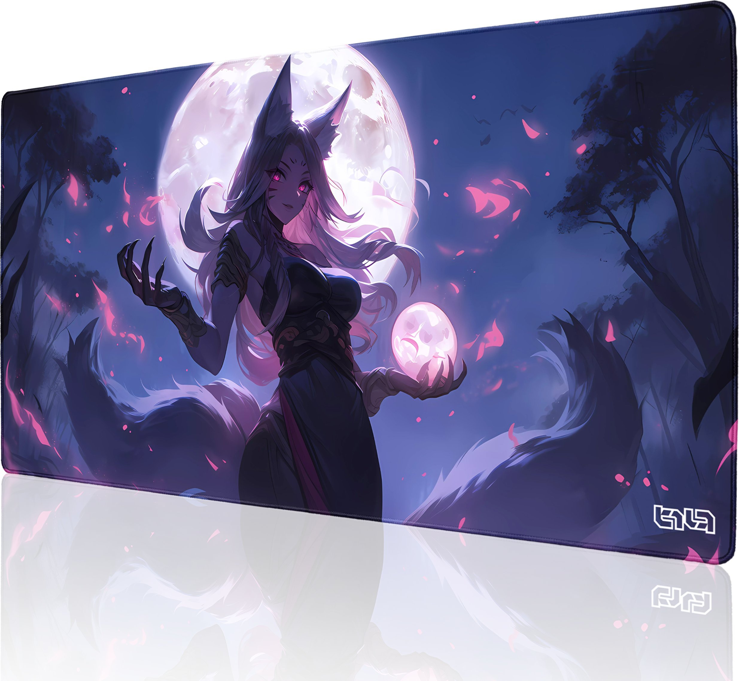 Podkładka Tilt DUŻA PODKŁADKA POD MYSZKĘ Księżycowa Lisica 100x50 TILT Wytrzymała