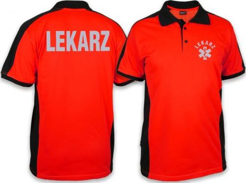 North Wind + medical Koszulka ratownicza Polo FLUO męska odblaskowa FUNKCYJNA