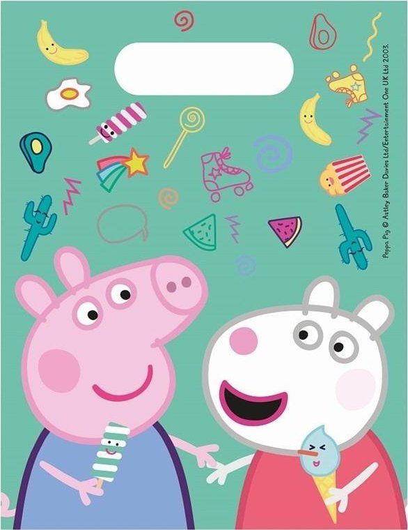 Torebki prezentowe Peppa Pig 6szt