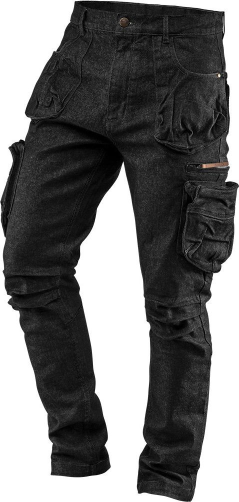 Neo Spodnie robocze 5-kieszeniowe DENIM, czarne, rozmiar S