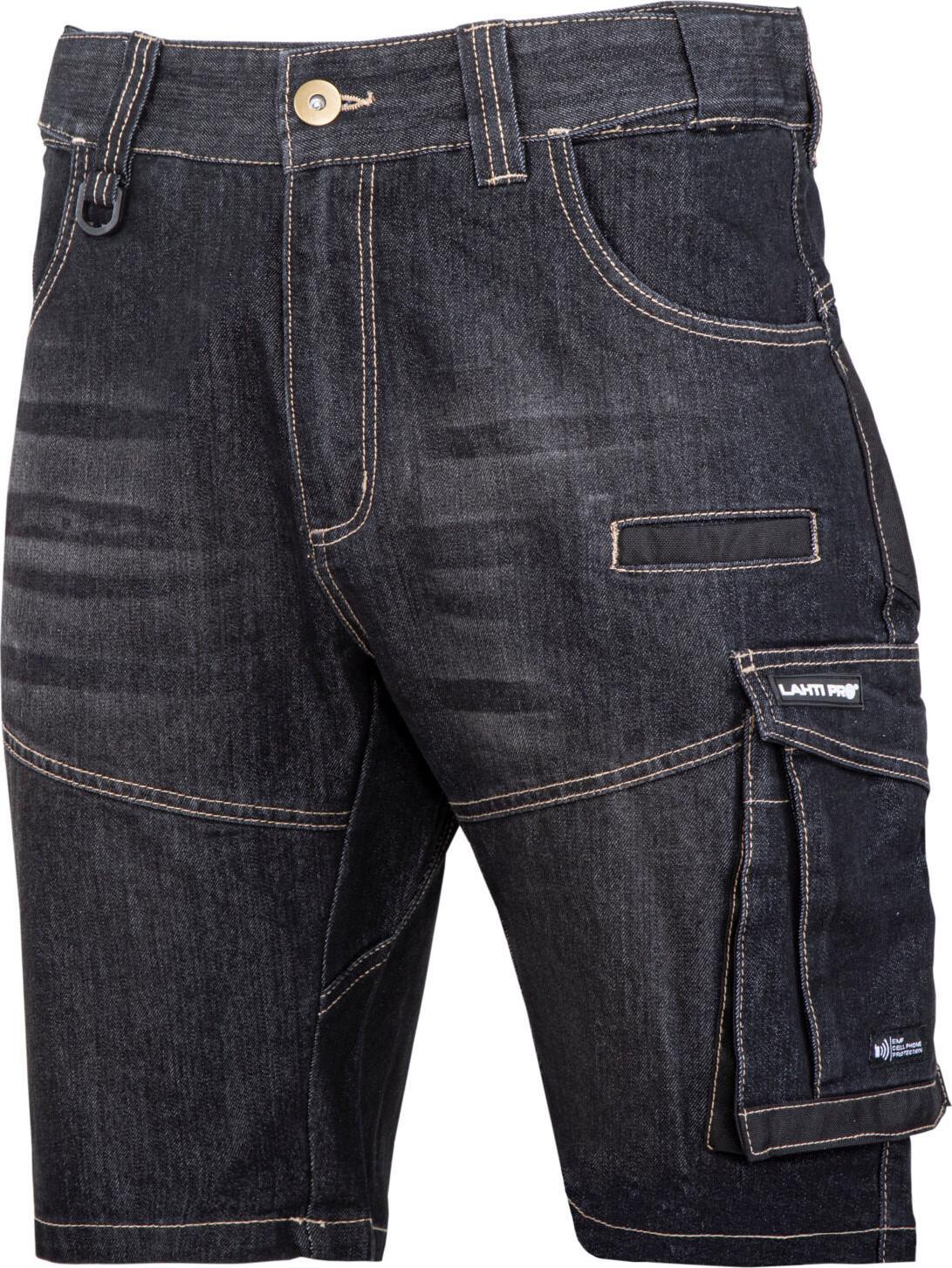 Lahti Pro SPODENKI KRÓTKIE JEANS. CZAR. STRETCH ZE WZMOC.,"S",CE,LAHTI
