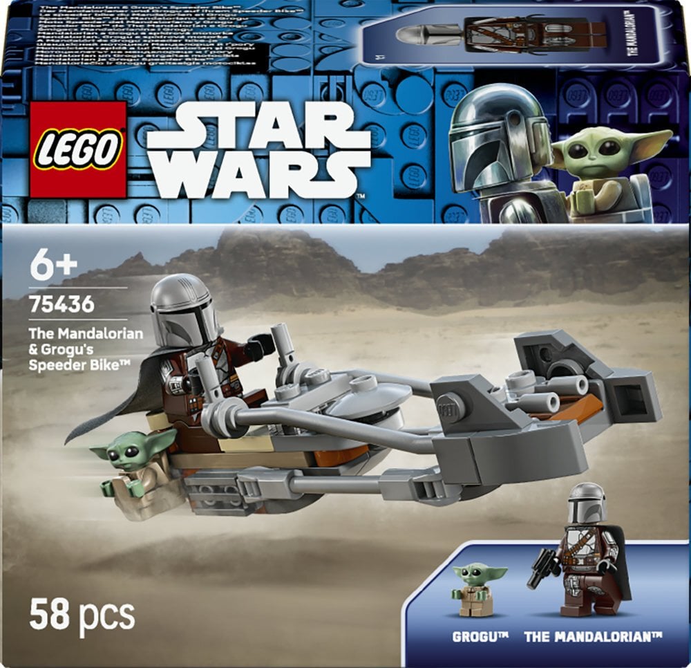 LEGO Star Wars Śmigacz Mandalorianina i Grogu (75436)