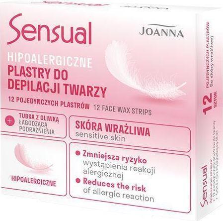 Joanna JOANNA_Sensual hipoalergiczne plastry do depilacji twarzy 12 szt.