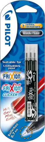 Pilot WKLAD DO WYMAZYWALNEGO PIORA FRIXION LAZUROWY OPAKOWANIE 3 SZT - BLS FR7 LB