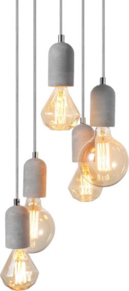 Lampa wisząca Azzardo VOLTA industrial szary (AZ2386)