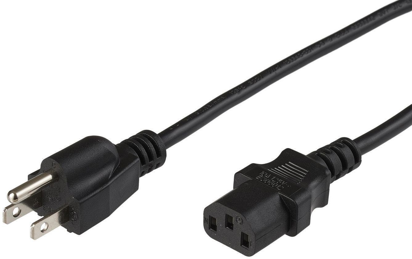 Microconnect PE110401 kabel zasilające Czarny 1 m C13 panel Wtyczka zasilająca typu B