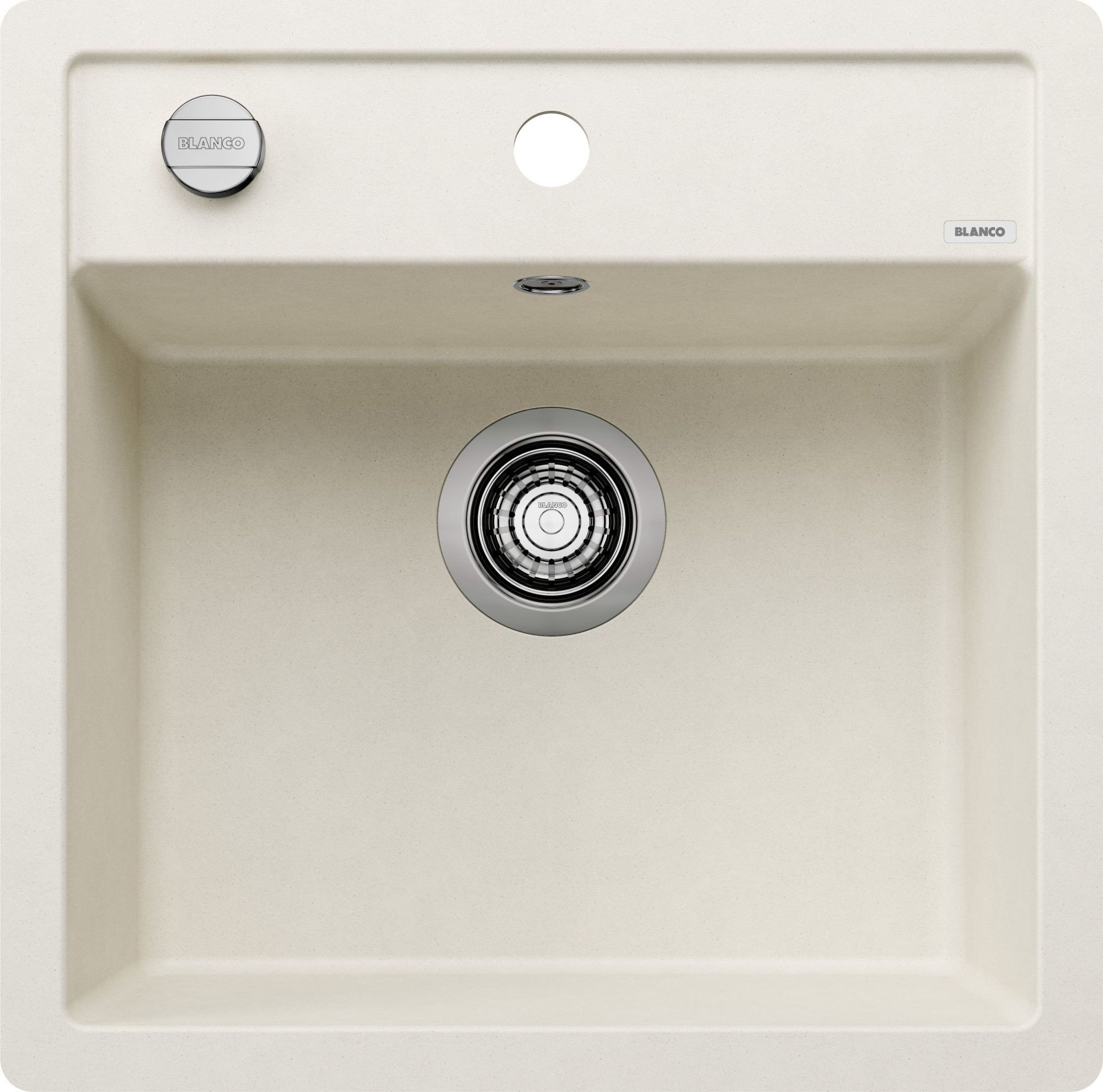 Zlewozmywak DALAGO 5-F Silgranit delikatny biały, korek auto.