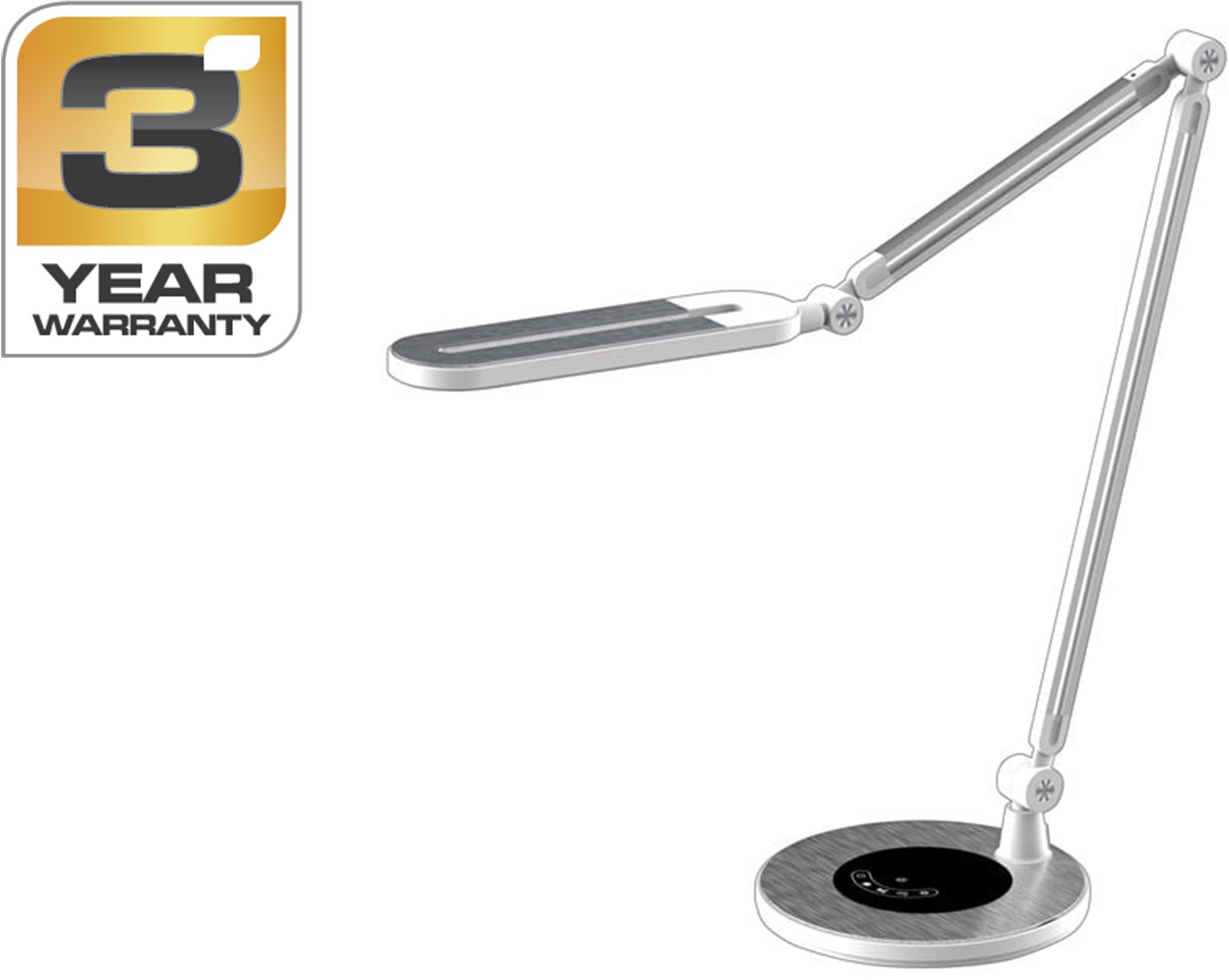 Lampka biurkowa Standart srebrna